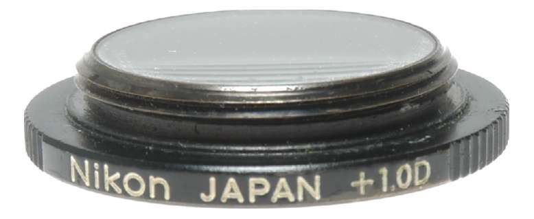 Nikon F +1.0 Dioptre eye piece correction viewing lens for 35mm film camera