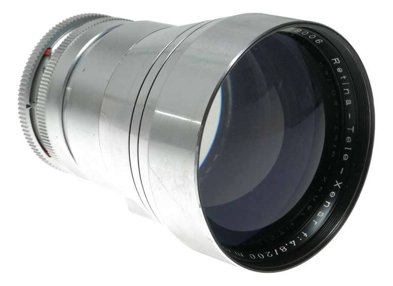 Schneider Kodak Retina-Tele-Xenar reflex camera telephoto lens f:4.8/200mm