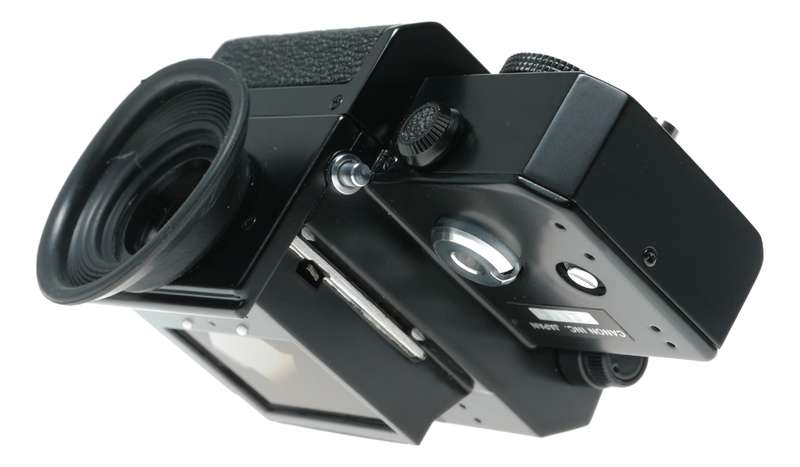 Canon T Booster Finder for F-1 35mm film SLR camera in keeper