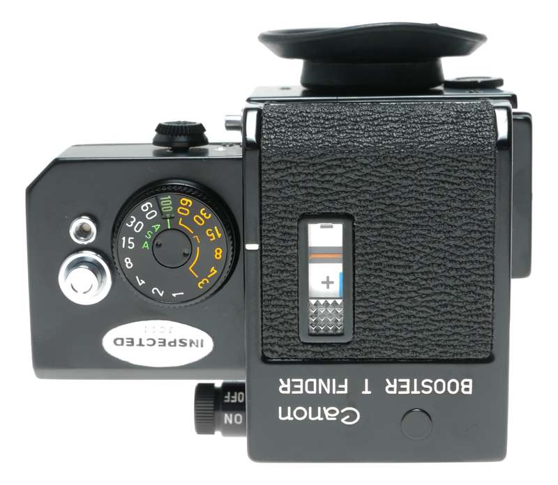 Canon T Booster Finder for F-1 35mm film SLR camera in keeper
