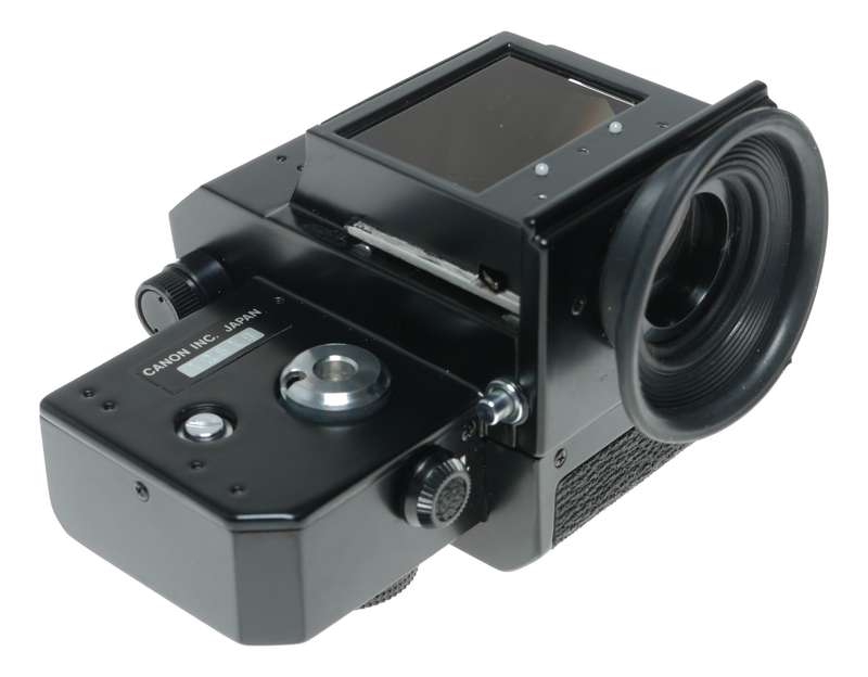 Canon T Booster Finder for F-1 35mm film SLR camera in keeper