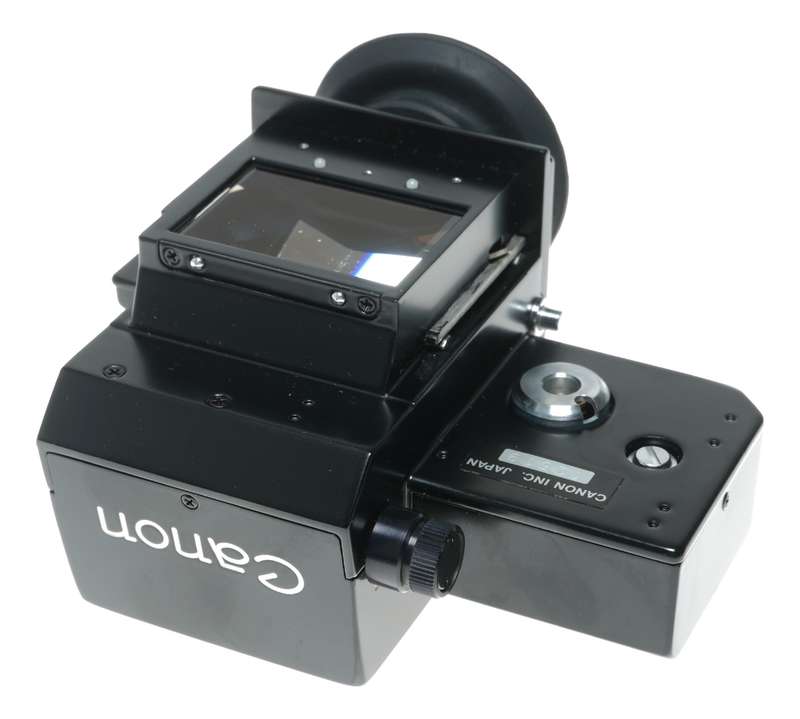 Canon T Booster Finder for F-1 35mm film SLR camera in keeper