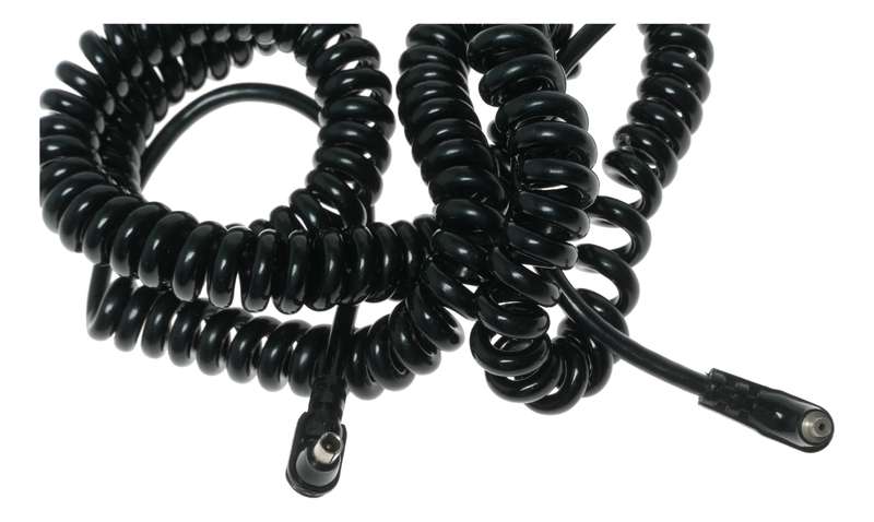 Camera Flash sync coiled cord long extension cable excellent