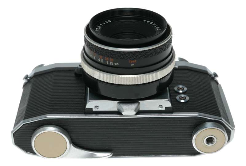 Praktica IV F 35mm film SLR camera Jena T 1:2.8 f=50 M42 lens