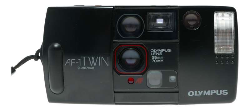 Olympus AF1 Twin Biaxial Optical System Weatherproof Tele Wide Compact camera