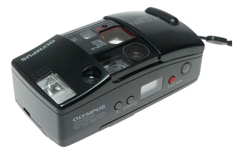 Olympus AF1 Twin Biaxial Optical System Weatherproof Tele Wide Compact camera