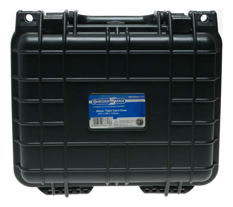 Worksman 270x246x124 Photographic Camera Water Tight Hard Case with Foam