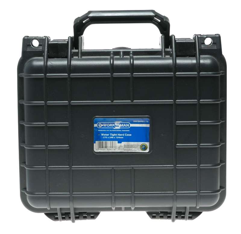 Worksman 270x246x124 with Foam Water Tight Camera Hard Case