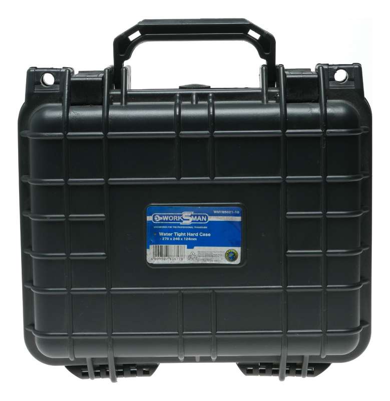 Worksman Water Tight Hard Camera Case with Foam 270x246x124