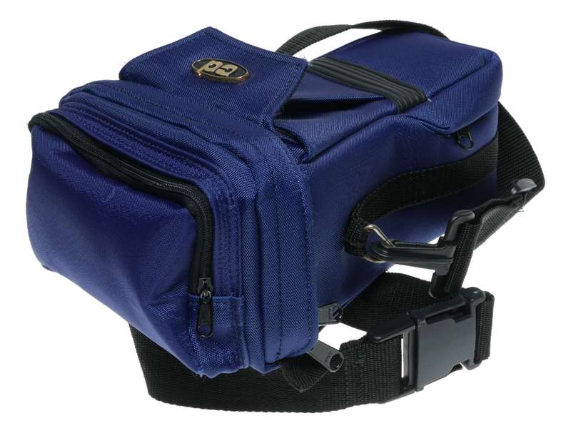 Blue Nylon CD used vintage SLR film camera case with strap