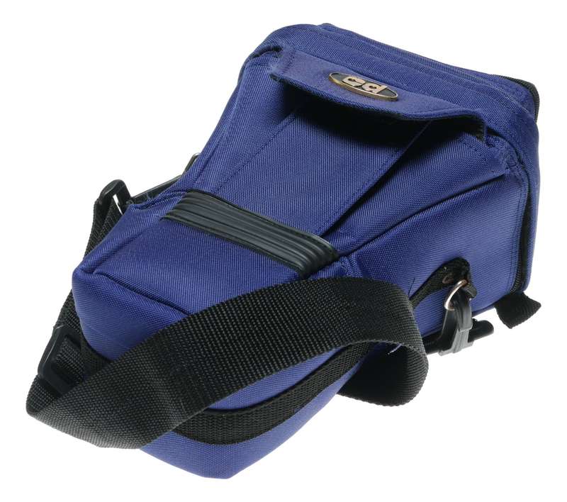 Blue Nylon CD used vintage SLR film camera case with strap