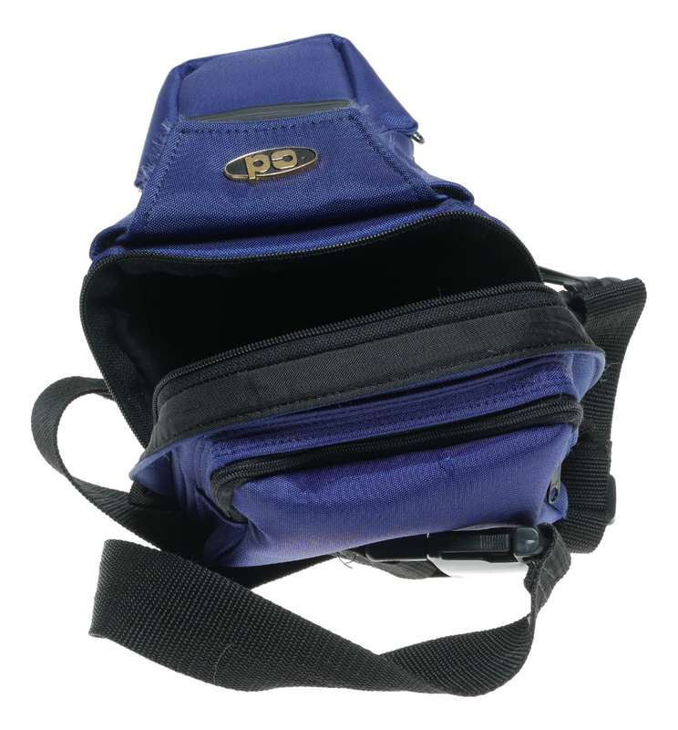 Blue Nylon CD used vintage SLR film camera case with strap