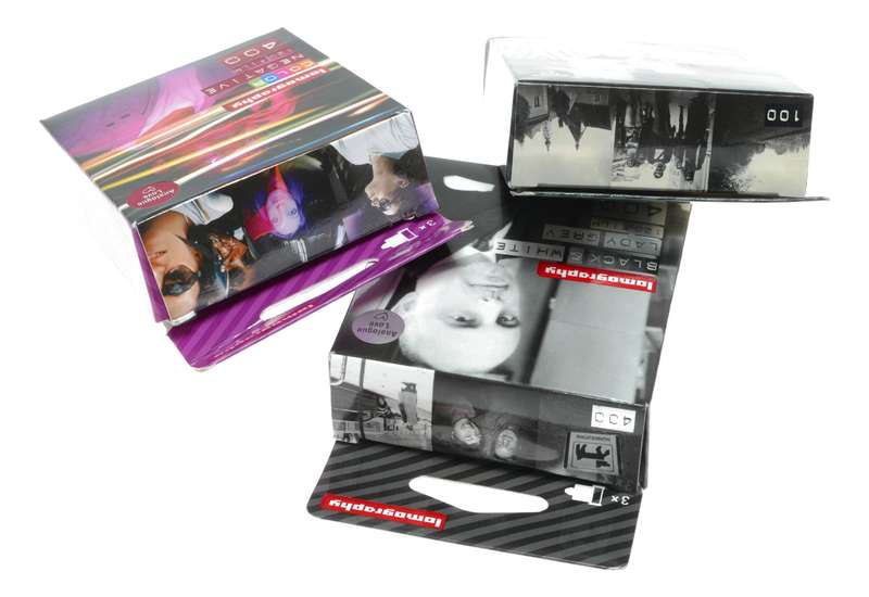 Lomography black white color negative set lot 3 packs of film