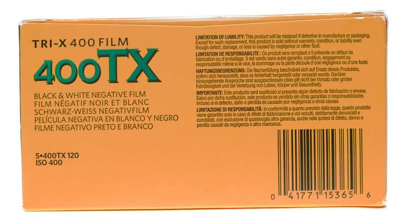 Tri-X 400 Kodak 120 film Black and White Negative Pack of 5 rolls
