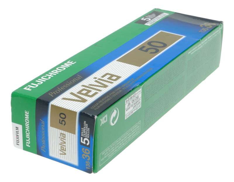 Velvia 50 Fujichrome film 135 asa 36 exp. Professional pack 5x rolls