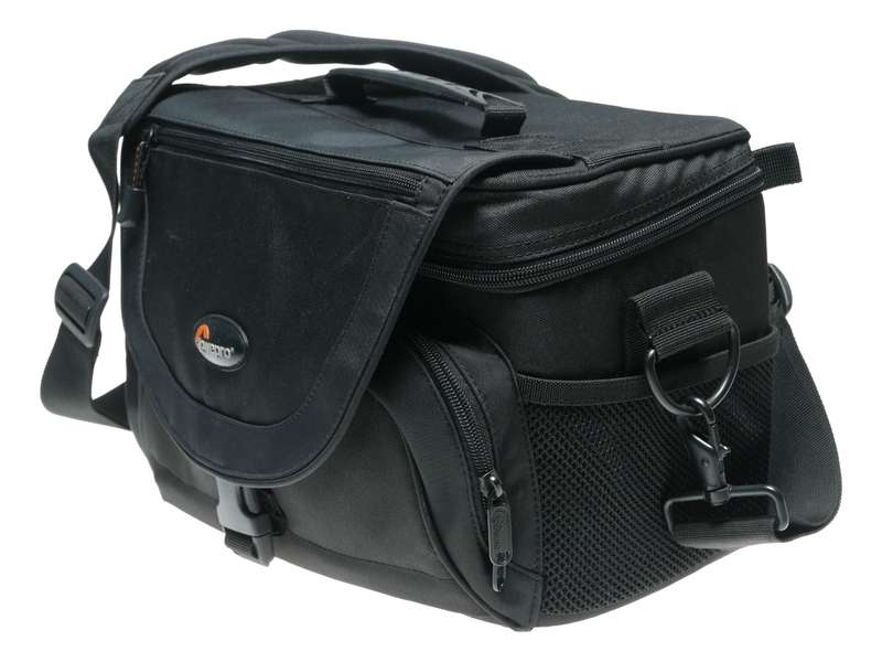 Lowepro Nova 4 AW Black DSLR camera bag with shoulder strap
