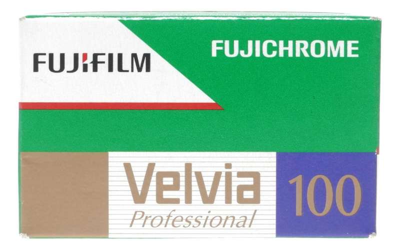 Fujifilm Fujichrome Velvia 100 professional daylight expired film