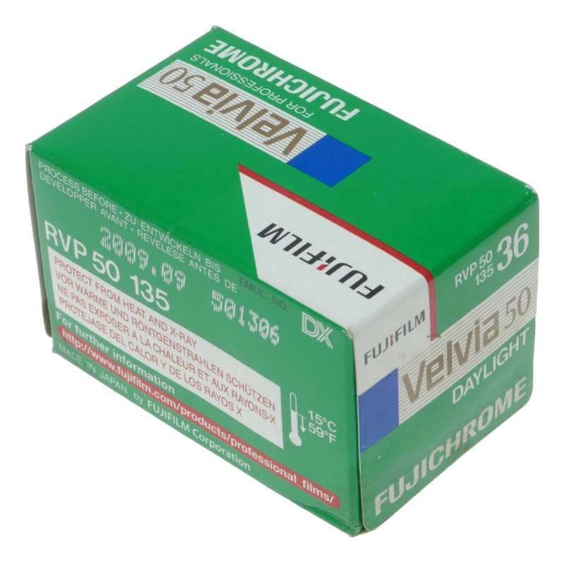 Fujifilm Fujichrome Velvia 50 professional daylight expired film