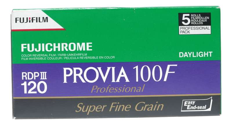 Fujichrome Provia 100F Propak 5 RDP III 120 Color Reversal Slide Film
