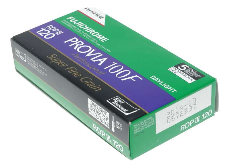 Fujichrome Provia 100F Propak 5 RDP III 120 Color Reversal Slide Film