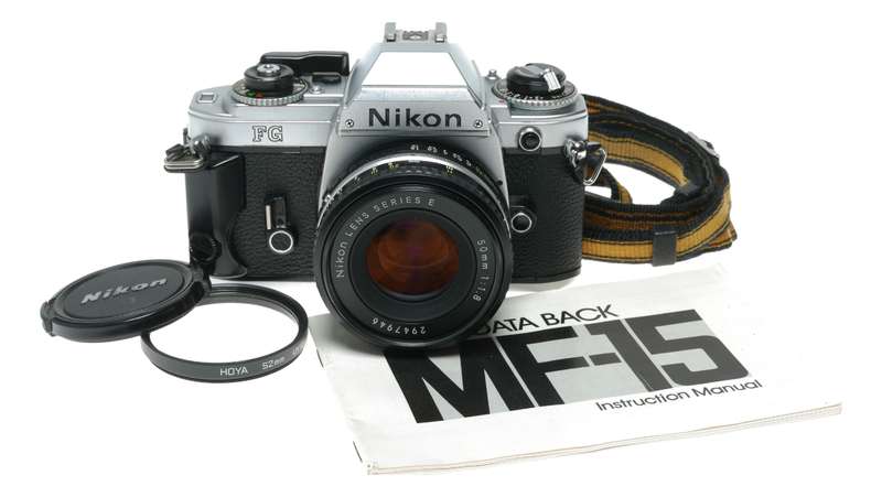 Nikon FG 35mm Film SLR Camera Series E 1.8/50mm MF15 Data Back