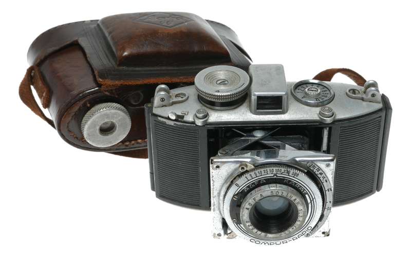 Agfa Karat 3.5 Folding 35mm Cartridge Film Camera Solinar 1:3.5 f=5cm