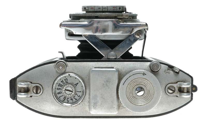 Agfa Karat 3.5 Folding 35mm Cartridge Film Camera Solinar 1:3.5 f=5cm