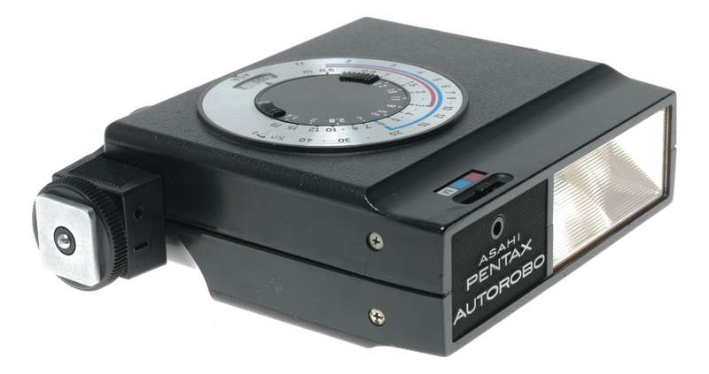 Asahi Pentax Autorobo Automatic Electronic Camera Flash Unit in Box Manual
