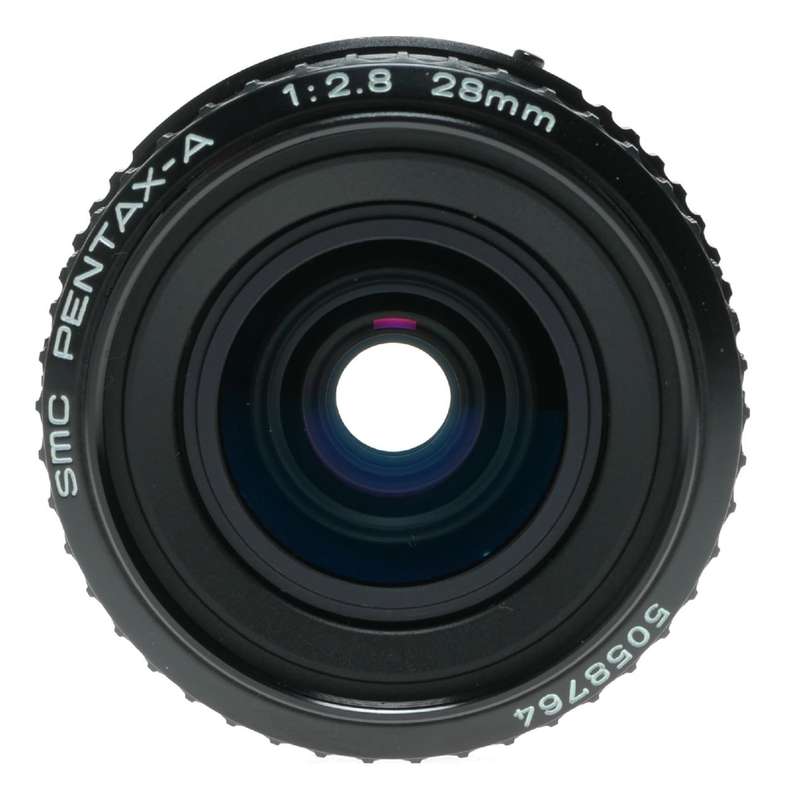 Pentax-A 1:2.8 28mm SMC Wide Angle SLR Camera Lens