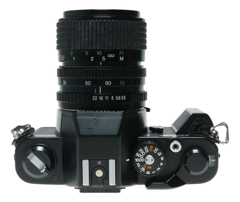 Chinon CM5 35mm Film SLR Camera Cosina 35-70 Macro Lens Hanimex Flash
