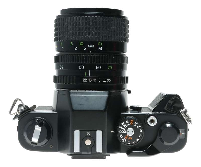 Chinon CM5 35mm Film SLR Camera Cosina 35-70 Macro Lens Hanimex Flash