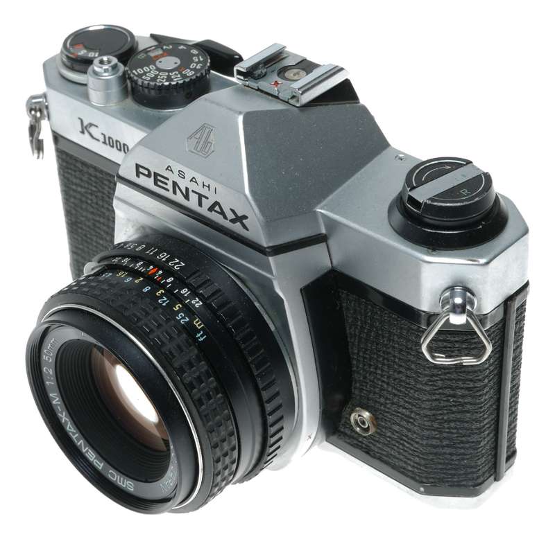 Pentax K1000 SLR Film Camera 1:2/50 SMC Lenses Tele Converter Manuals