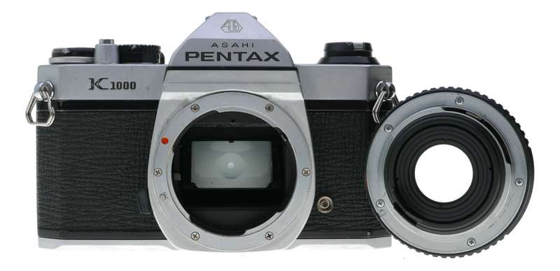 Pentax K1000 SLR Film Camera 1:2/50 SMC Lenses Tele Converter Manuals
