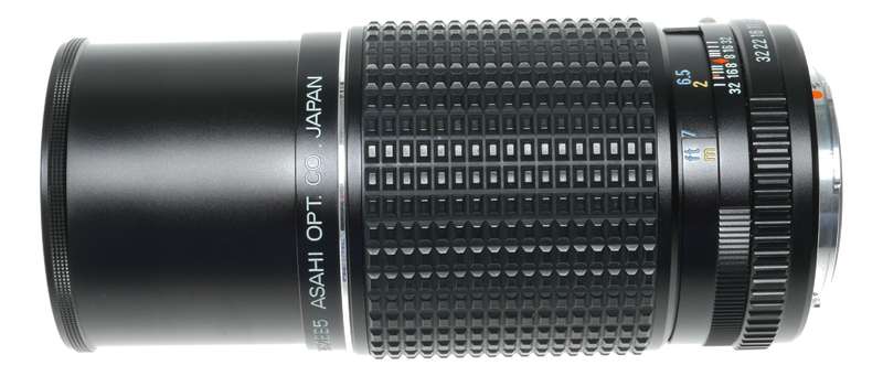 Pentax-M 1:4 200mm Macro SLR Camera Telephoto Lens Caps Original Pouch
