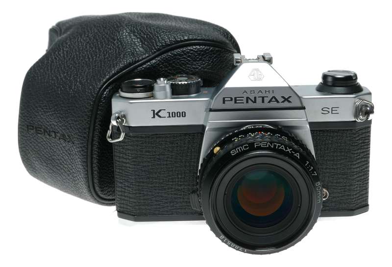 Pentax K1000 SE 35mm Film SLR Camera 1.7/50 SMC Lens Pouch Manual
