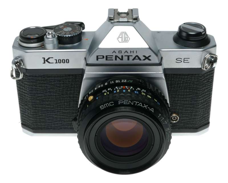 Pentax K1000 SE 35mm Film SLR Camera 1.7/50 SMC Lens Pouch Manual