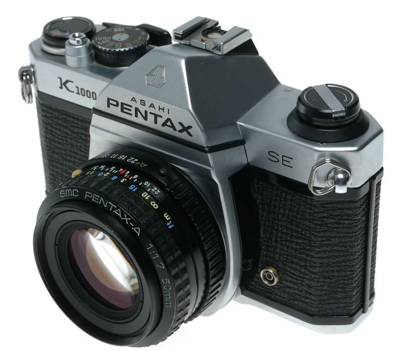 Pentax K1000 SE 35mm Film SLR Camera 1.7/50 SMC Lens Pouch Manual