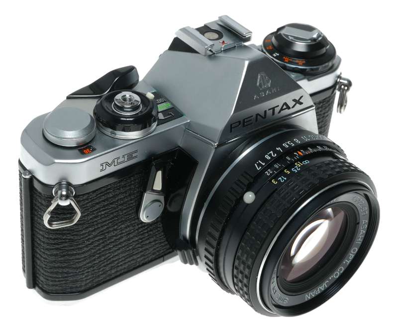 Pentax ME 35mm Film SLR Camera 1.7/50 Flight Case Auto Bellows M Accessories