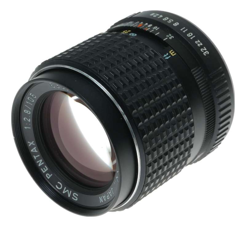 Asahi Pentax SMC 1:2.8/105mm SLR Film Camera Portrait Lens