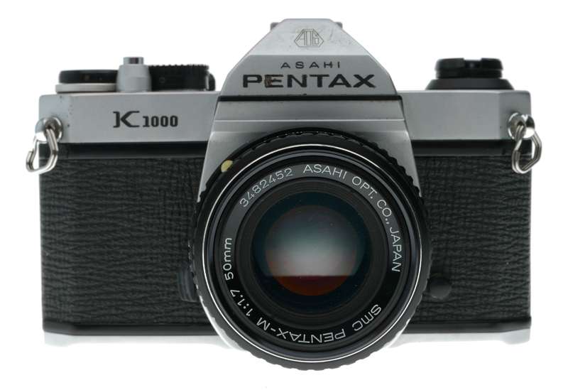 Asahi Pentax K1000 35mm Film Camera SMC 1.7/50 Lens Caps Strap