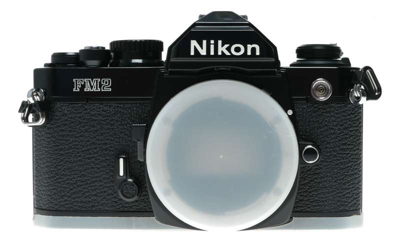Nikon FM2 Black SLR 35mm Film Camera Body 3.5/28 Nikkor Free Lens