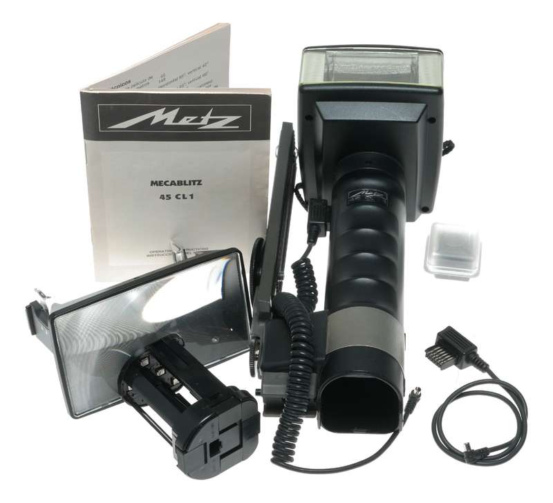 Metz Mecablitz 45CL1 Auto Handle Mount Flash Unit Accessories Instructions