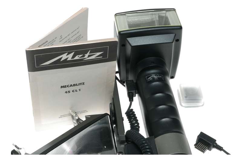 Metz Mecablitz 45CL1 Auto Handle Mount Flash Unit Accessories Instructions