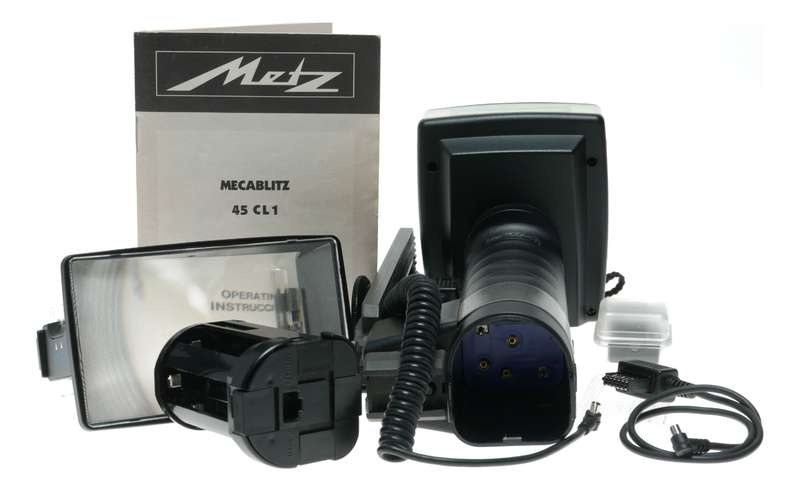 Metz Mecablitz 45CL1 Auto Handle Mount Flash Unit Accessories Instructions