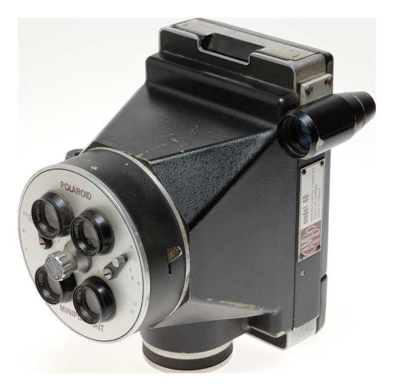 Cambo Model 40 Polaroid Miniportrait 4 lenses ID camera