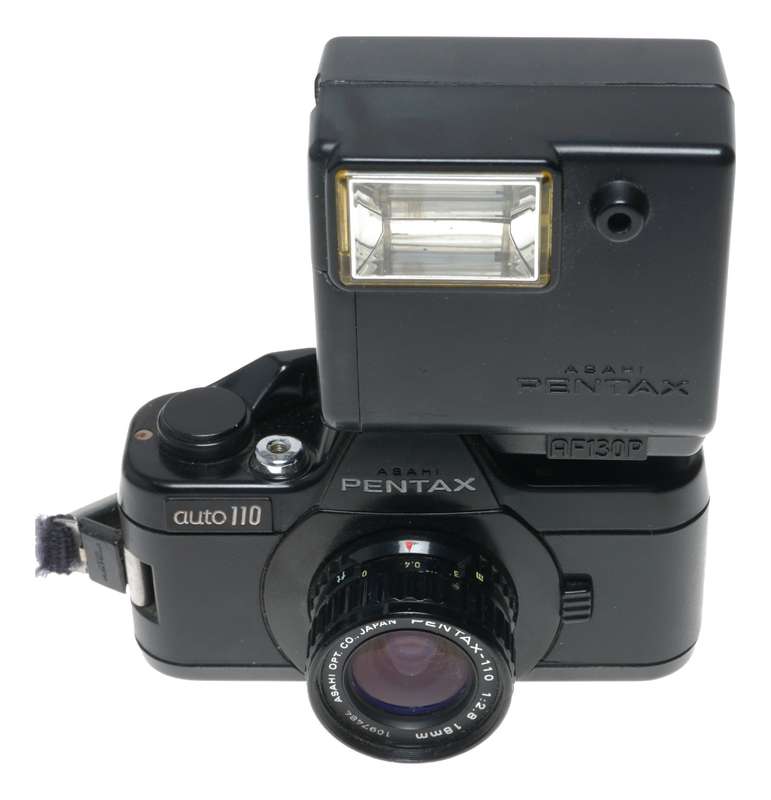 Pentax 110 Auto Subminiature Film Camera AF130P Flash Spares Props