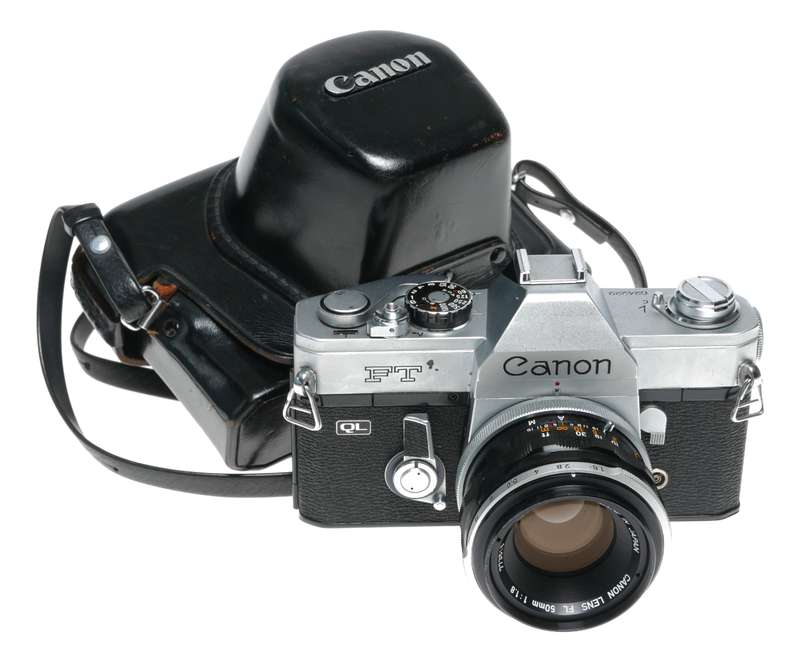 Canon FT QL 35mm Film SLR Camera FL Lens 1.8/50