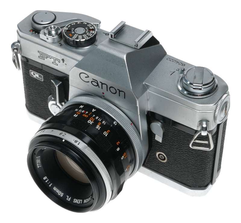 Canon FT QL 35mm Film SLR Camera FL Lens 1.8/50