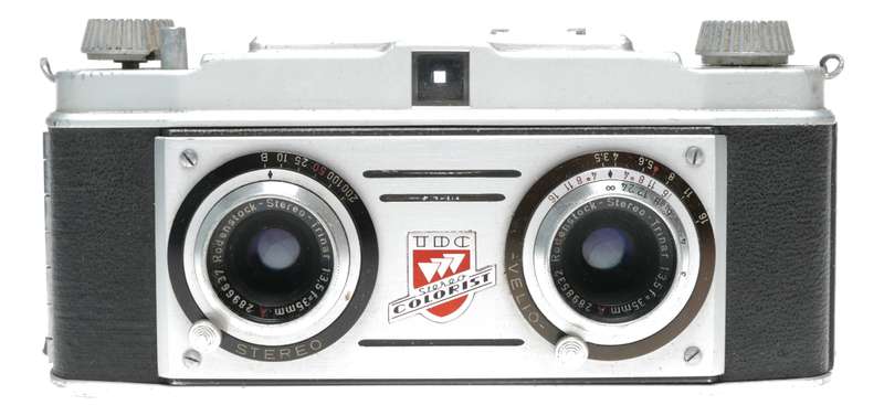 Bell Howell TDC Stereo Colorist 1 Camera Rodenstock Trinar 1:3.5 f=35mm
