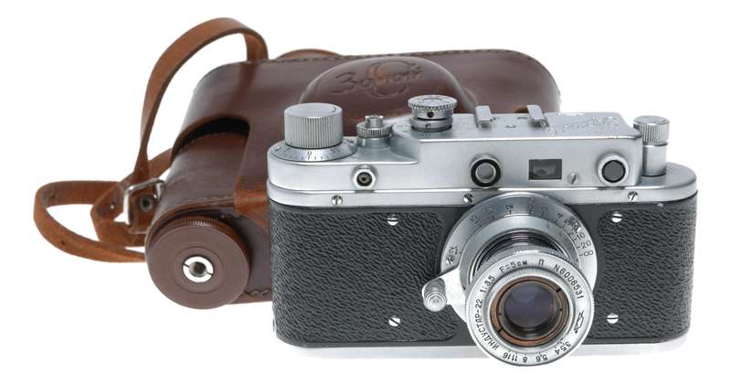 KMZ Zorki S C 35mm RF Film Camera M39 Industar-22 3.5/5cm